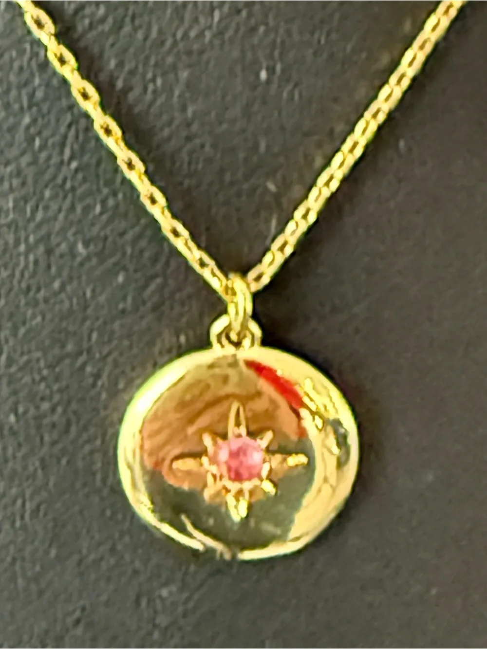 Kate Spade New York NEW clear honesty medallion necklace